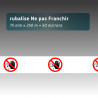 Rubalise plastique STOP avec pictogramme 75 mm x 250 m